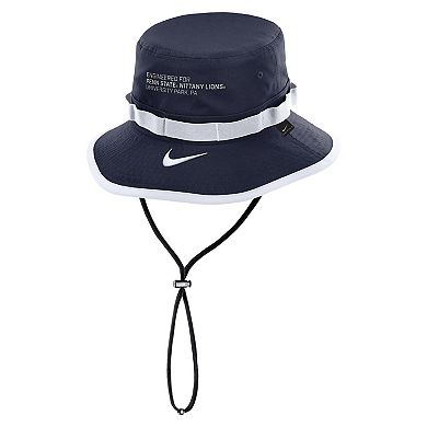 Men's Nike Navy Penn State Nittany Lions 2025 Sideline Apex Boonie Performance Bucket Hat