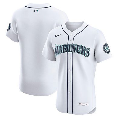 Men's Nike White Seattle Mariners Home Elite Jersey