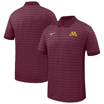 Men's Nike Maroon Minnesota Golden Gophers 2025 Early Season Coaches Sideline Victory Stripe Performance Polo