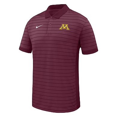 Men's Nike Maroon Minnesota Golden Gophers 2025 Early Season Coaches Sideline Victory Stripe Performance Polo