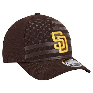 Men's New Era Brown San Diego Padres American Flag 9FORTY M-Crown A-Frame Adjustable Hat