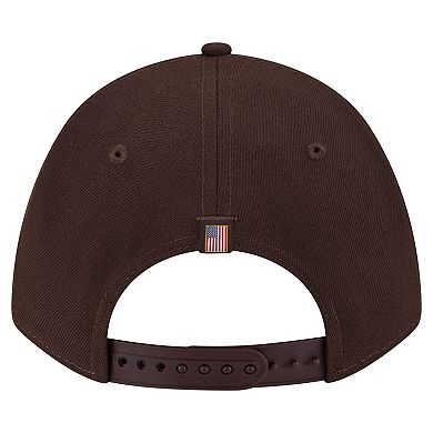 Men's New Era Brown San Diego Padres American Flag 9FORTY M-Crown A-Frame Adjustable Hat