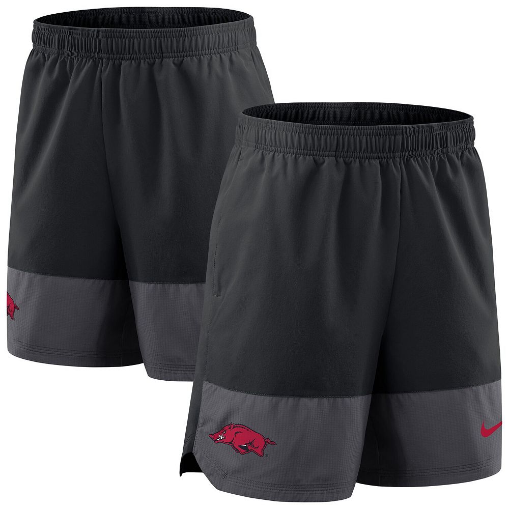 Men's Nike Black Arkansas Razorbacks 2025 Sideline Performance Shorts