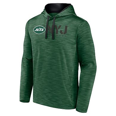 Men's Logo Athletic Green New York Jets Head Start Pullover Hoodie