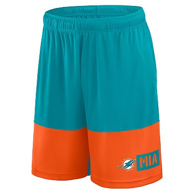 Men's Logo Athletic Aqua Miami Dolphins Best of the Best Shorts