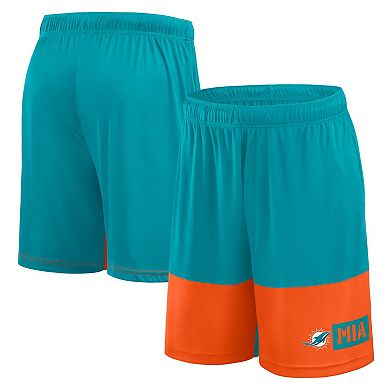 Men's Logo Athletic Aqua Miami Dolphins Best of the Best Shorts