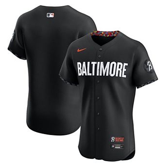 Men's Nike Black Baltimore Orioles City Connect Elite Jersey