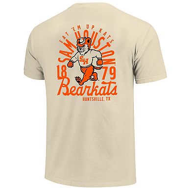 Men's Cream Sam Houston State Bearkats Comfort Colors Mascot Overlay T-Shirt