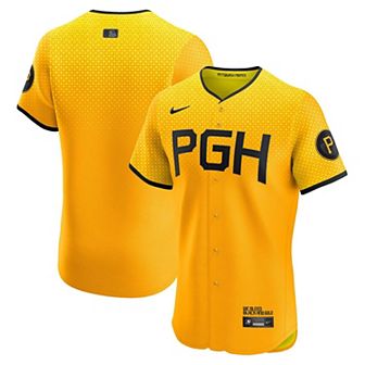 Men's Nike Gold Pittsburgh Pirates City Connect Elite Jersey