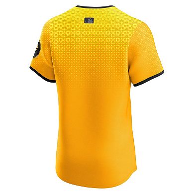 Men's Nike Gold Pittsburgh Pirates City Connect Elite Jersey