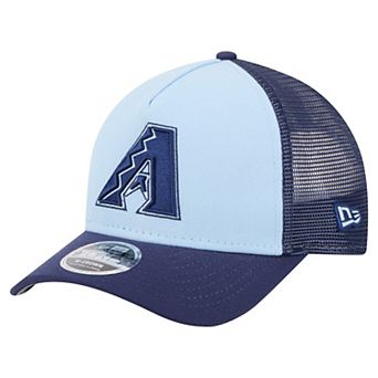 Men's New Era Light Blue/Navy Arizona Diamondbacks 2-Tone Color Pack 9FORTY Adjustable Trucker Hat