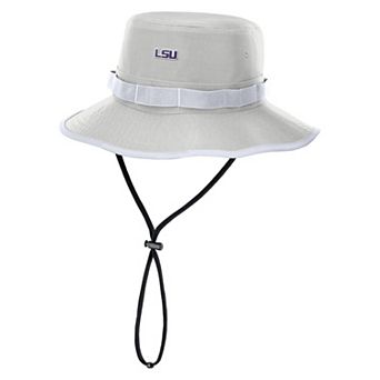Men's Nike Gray LSU Tigers 2025 Sideline Apex Boonie Bucket Hat