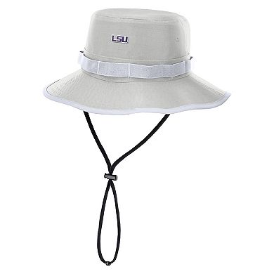 Men's Nike Gray LSU Tigers 2025 Sideline Apex Boonie Performance Bucket Hat