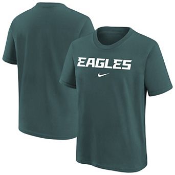 Youth Nike Midnight Green Philadelphia Eagles Team Wordmark T-Shirt