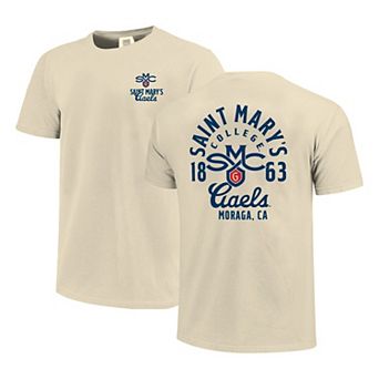 Men's Cream Saint Mary's Gaels Comfort Colors Mascot Overlay T-Shirt