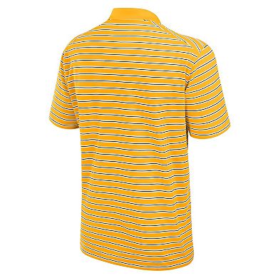 Men's Nike Gold/White Iowa Hawkeyes Primetime Victory Striped Performance Polo