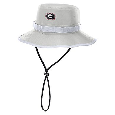 Men's Nike Gray Georgia Bulldogs 2025 Sideline Apex Boonie Performance Bucket Hat