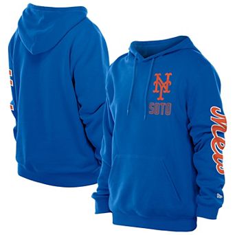 Men's New Era Juan Soto Royal New York Mets Design Lab Pullover Hoodie