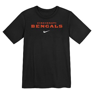 Preschool Nike Black Cincinnati Bengals Wordmark T-Shirt