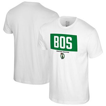 Men's Stadium Essentials White Boston Celtics Crossbar T-Shirt