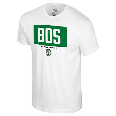 Men's Stadium Essentials White Boston Celtics Crossbar T-Shirt