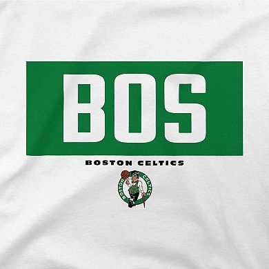 Men's Stadium Essentials White Boston Celtics Crossbar T-Shirt