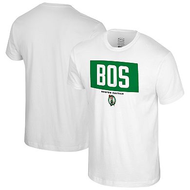 Men's Stadium Essentials White Boston Celtics Crossbar T-Shirt