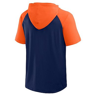 Men's Logo Athletic Navy Denver Broncos Prime Hoodie T-Shirt