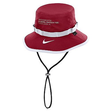 Men's Nike Crimson Alabama Crimson Tide 2025 Sideline Apex Boonie Performance Bucket Hat