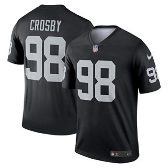 Men's Nike Maxx Crosby Black Las Vegas Raiders Team Legend Jersey