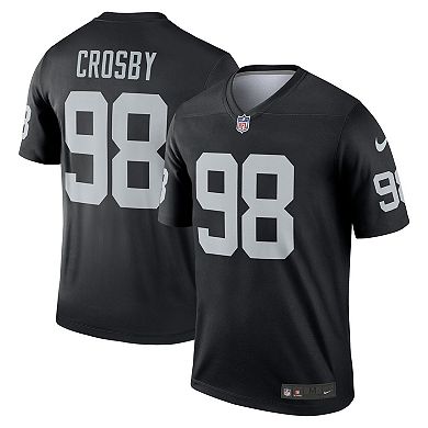 Men's Nike Maxx Crosby Black Las Vegas Raiders Legend Player Performance Top