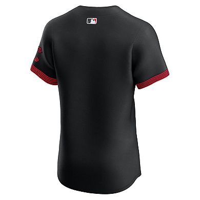 Men's Nike Black Cincinnati Reds City Connect Elite Jersey