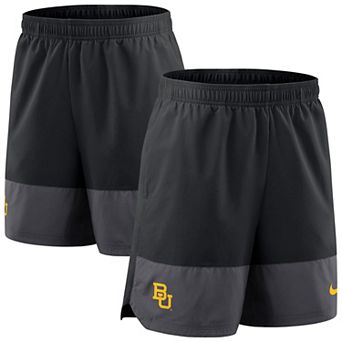 Men's Nike Black Baylor Bears 2025 Sideline Performance Shorts