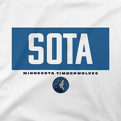 Men's Stadium Essentials White Minnesota Timberwolves Crossbar T-Shirt