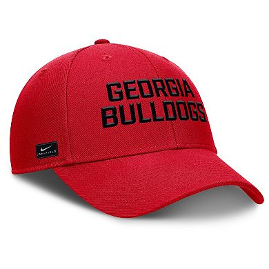 Men's Nike Red Georgia Bulldogs Rise Practice Adjustable Hat