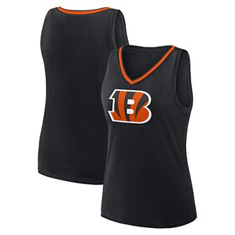 Women's Black Cincinnati Bengals Stellar Win V-Neck Tank Top