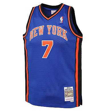 Youth Mitchell & Ness Carmelo Anthony Blue New York Knicks 2010/11 Hardwood Classics Swingman Jersey