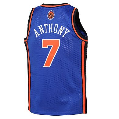 Youth Mitchell & Ness Carmelo Anthony Blue New York Knicks 2010/11 Hardwood Classics Swingman Jersey