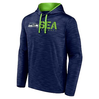 Men's College Navy Seattle Seahawks Head Start Pullover Hoodie