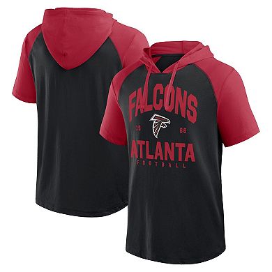 Men's Black Atlanta Falcons Prime Hoodie T-Shirt