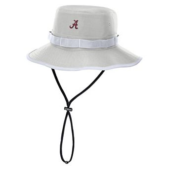 Men's Nike Gray Alabama Crimson Tide 2025 Sideline Apex Boonie Bucket Hat
