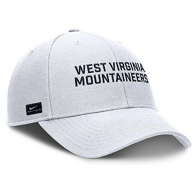 Men's Nike White West Virginia Mountaineers Rise Practice Adjustable Hat