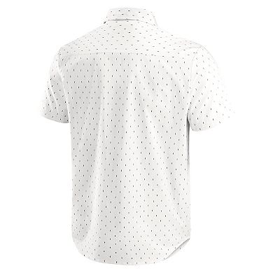 Men's Darius Rucker Collection by Fanatics Cream Cleveland Guardians Printed Button-Down Shirt