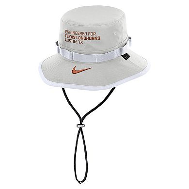 Men's Nike Gray Texas Longhorns 2025 Sideline Apex Boonie Performance Bucket Hat