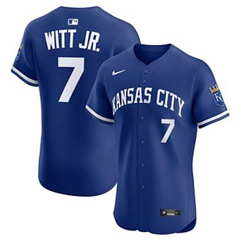 Men's Nike Bobby Witt Jr. Royal Kansas City Royals Alternate 2 Elite Player Jersey