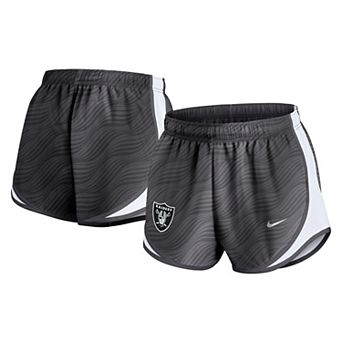 Women's Nike Anthracite Las Vegas Raiders Tempo Performance Shorts