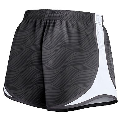 Women's Nike Anthracite Las Vegas Raiders Tempo Performance Shorts