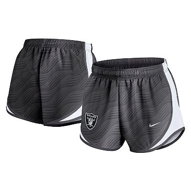 Women's Nike Anthracite Las Vegas Raiders Tempo Performance Shorts