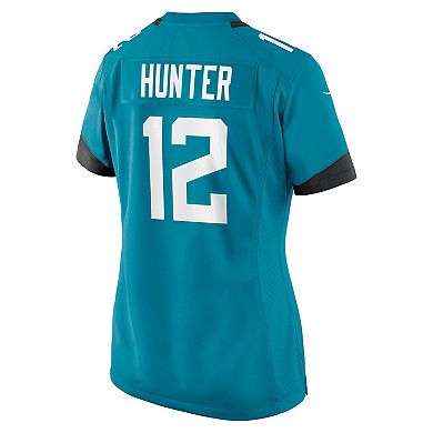 Women's Nike Travis Hunter Teal Jacksonville Jaguars 2025 NFL Draft First Round Pick Team Game Player Jersey