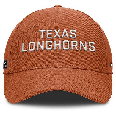 Men's Nike Burnt Orange Texas Longhorns Rise Practice Adjustable Hat